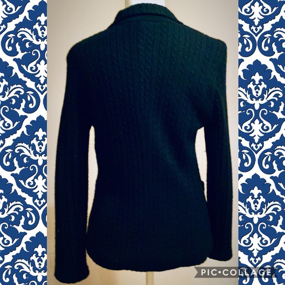 Liz Claiborne Navy Blue Sweater Jacket. - Picture 5 of 5